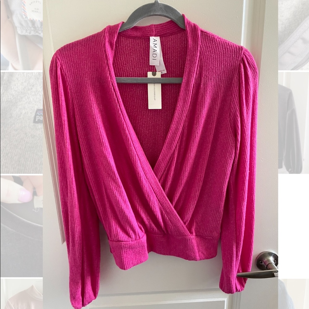 Anthropologie Pink Top. Size S. Never been worn